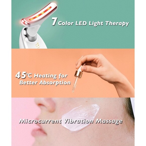Fastaid Red-Light-Therapy-for-Face and Neck, Red Light Therapy Wand, 7 Colors - Picture 4 of 6
